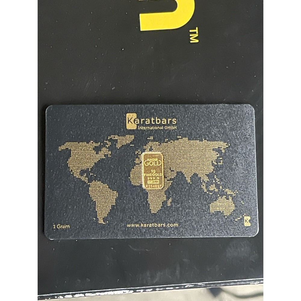 Karatbars 1 Gram GOLD Bar 9999 GOLD in Assay Card